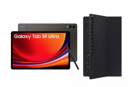 SAMSUNG Galaxy Tab S9 Ultra 14.6" Tablet (512 GB, Graphite) & Galaxy Tab S9 Ultra Slim Book Cover Keyboard Case Bundle